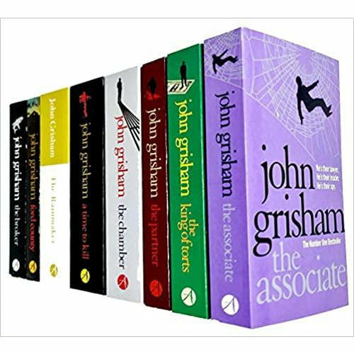 John Grisham Collection 8 Books Set,The Associate, The King Of Torts, The Partner,The Chamber,A Time To Kill,The Rainmaker,Ford County, The Broker - The Book Bundle