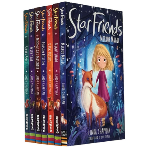 Linda Chapman Star Friends Series 7 Books Collection Set (Mirror Magic, Wish Trap, Poison Potion, Secret Spell, Dark Tricks, Night Shade) - The Book Bundle