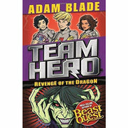 Team Hero Series four-book collection by Adam Blade, young adult paperback set with colorful book covers and dynamic illustrations.