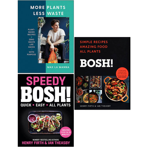 More Plants Less Waste, Speedy BOSH, BOSH 3 Books Collection Set - The Book Bundle