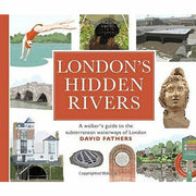 Three paperback books from the London's Hidden Rivers collection by David Fathers, featuring Thames Path and Regent Canal images.
