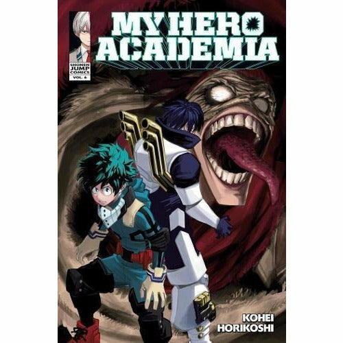 My Hero Academia 10-book collection set by Kohei Horikoshi, paperback manga series with colorful cover art featuring characters.