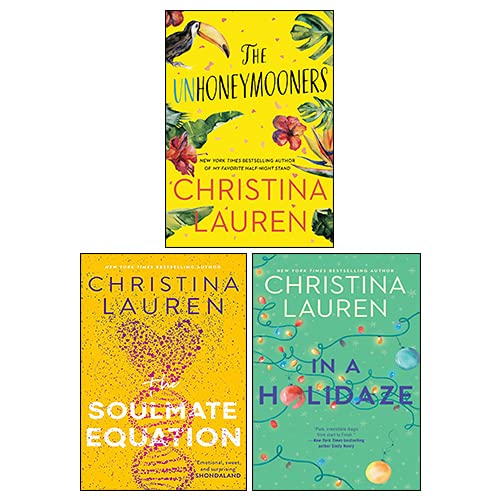 Christina Lauren 3 Books Collection Set (In a Holidaze, The Unhoneymooners, The Soulmate Equation) - The Book Bundle
