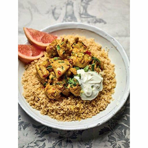 Hardcover book cover of "Nadiya's Family Favourites" by Nadiya Hussain featuring colorful recipe illustrations.