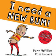 Cover images of "The New Bum Series 2" book collection by Dawn McMillan, featuring colorful illustrations and playful titles.