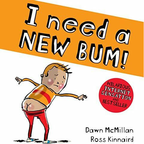 Cover images of "The New Bum Series 2" book collection by Dawn McMillan, featuring colorful illustrations and playful titles.