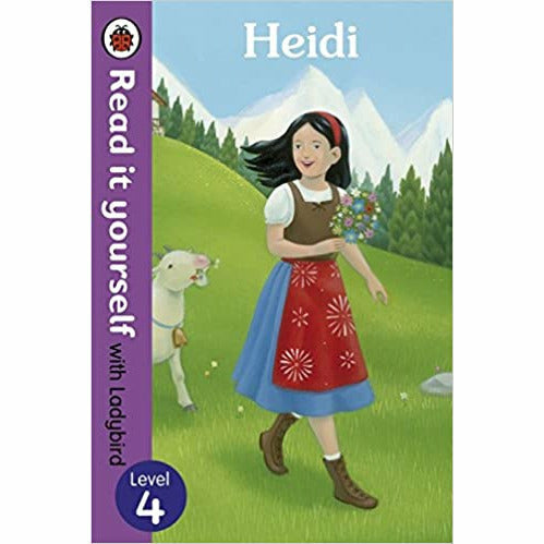 Read it Yourself with Ladybird Level 4: 6 Books Box Set (Heidi, Mermaid, Snow White, Piper, Wizard, Alice) - The Book Bundle