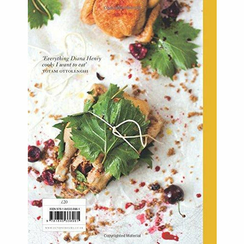 Hardcover cookbook titled "A Bird In The Hand" by Diana Henry featuring chicken recipes for everyday meals, published by Mitchell Beazley.