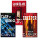 Tania Carver collection 3 Books Gift Set. (The Creeper, the Surrogate and Cage of Bones) - The Book Bundle