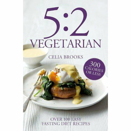 Set of three paperback books on The 5:2 Diet by Kate Harrison, focusing on vegetarian, vegan, and non-fiction diet strategies.