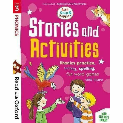 Read with Oxford Phonics Practice: Stage 1 - 3: Biff, Chip and Kipper: 6 Activity Books Collection Set - The Book Bundle