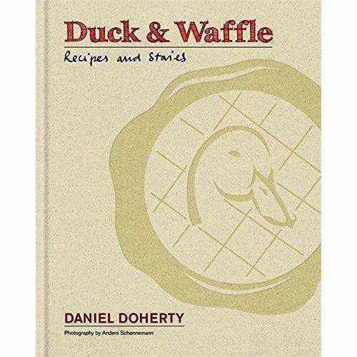 Two hardcover books from Dan Doherty's Duck & Waffle & Toast Hash Roast Mash collection set, featuring colorful cover art.
