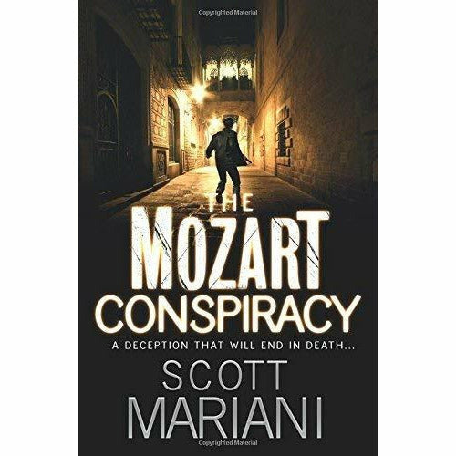 Set of five Scott Mariani Ben Hope Series paperback books, fiction collection with spines and covers visible.
