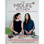Set of three non-fiction books by Mimi Spencer and Sam Rice on weight loss and healthy eating, featuring covers of "The Midlife Kitchen" and "Feasts".