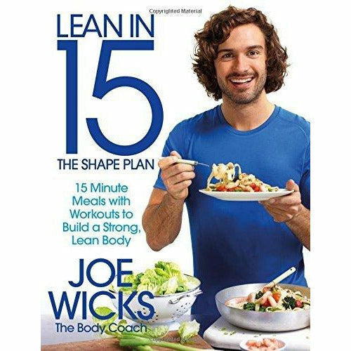 Bluebird paperback set of Joe Wicks' Lean Machines, Lean in 15, and The Shape Plan 3-book collection on non-fiction health and fitness.