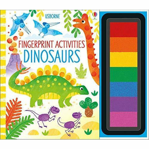 Fingerprint Activities 4 Books Collection Set (Under the Sea, Fingerprint Activities, Dinosaurs, Animals) - The Book Bundle