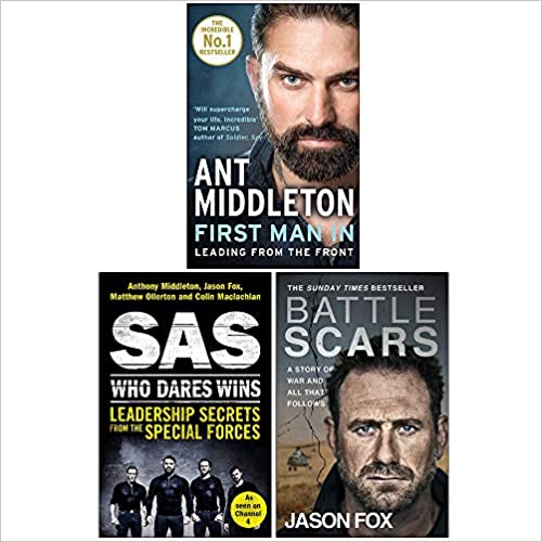 First Man In, SAS Who Dares Wins, Battle Scars 3 Books Collection Set - The Book Bundle