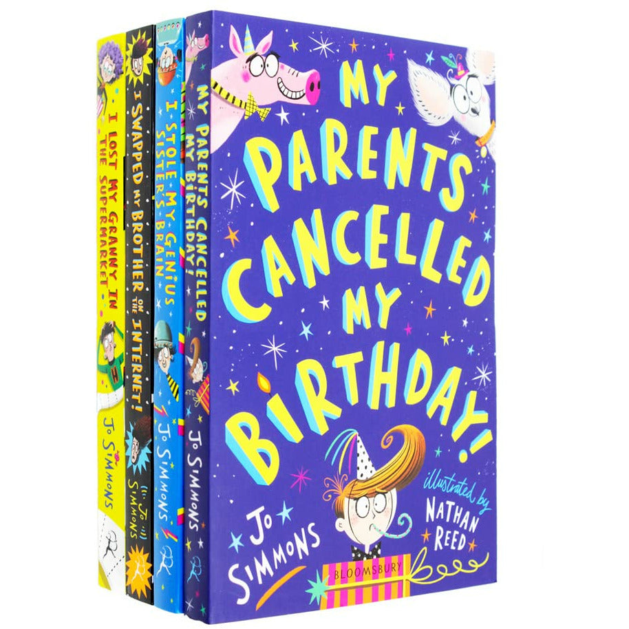 Jo Simmons 4 Book Collection Set (I Swapped My Brother On The Internet ...