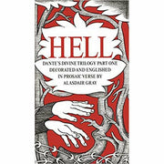 Alasdair Gray collection of three hardcover books including Paradise, Lanark, and Hell by Canongate Books featuring colorful covers.