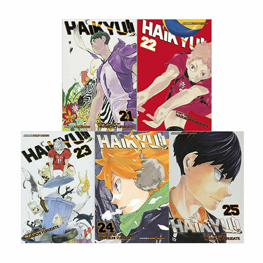 Haikyu Series 5 Collection 5 Books Set By Haruichi Furudate Vol. 21,22,23,24,25 - The Book Bundle
