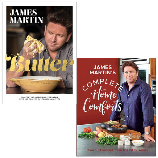 Butter & Complete Home Comforts By James Martin 2 Books Collection Set - The Book Bundle