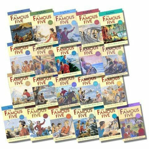 The Famous Five 21 Book Set Enid Blyton Classic Editions — The