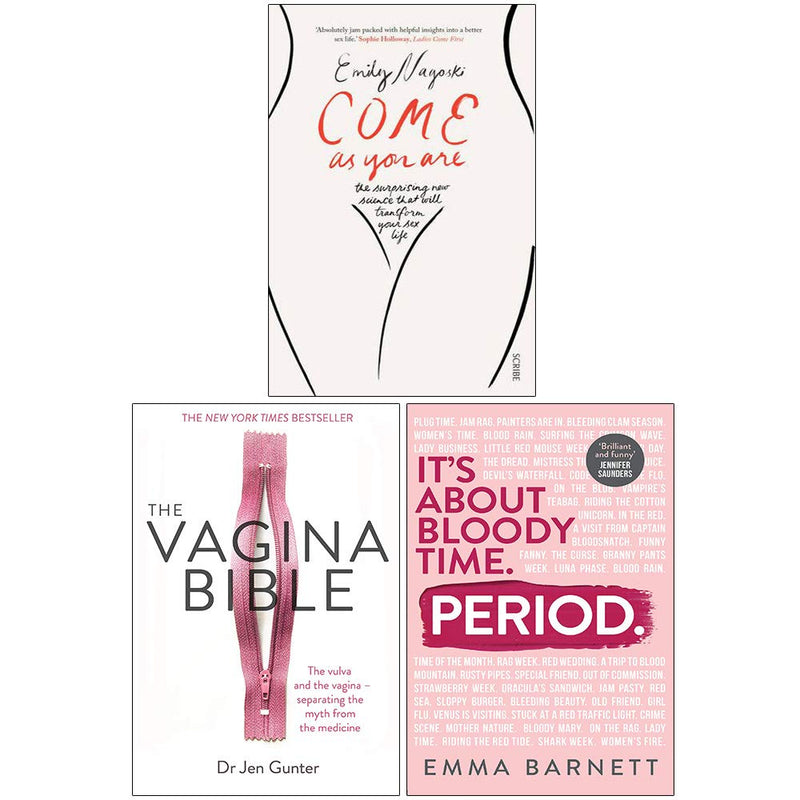 Come as You Are, The Vagina Bible, [Hardcover] Period 3 Books Collection Set - The Book Bundle