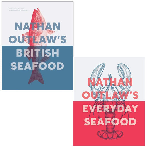 Nathan Outlaw Collection 2 Books Set (Nathan Outlaw's British Seafood, Everyday Seafood) - The Book Bundle