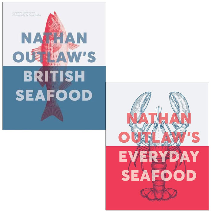 Nathan Outlaw Collection 2 Books Set (Nathan Outlaw's British Seafood, Everyday Seafood) - The Book Bundle