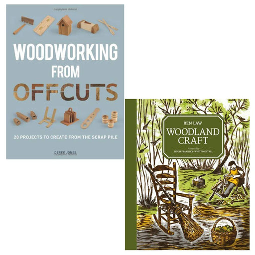 Woodworking from offcuts, woodland craft [hardcover] 2 books collection set - The Book Bundle