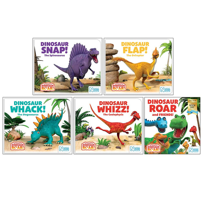 The World of Dinosaur Roar Series Books 5-8 With World Book Day 5 Books Collection Set by Peter Curtis - The Book Bundle