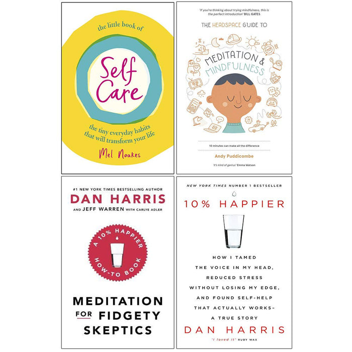 Little Book , Headspace Guide, Meditation , 10% Happier 4 Books Collection Set - The Book Bundle