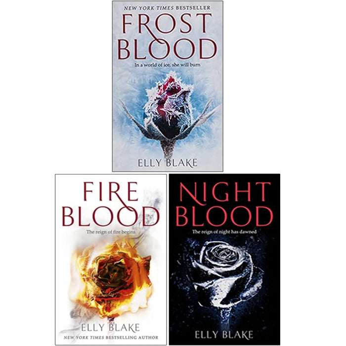 The Frostblood Saga Series 3 Books Collection Set By Elly Blake (Frostblood, Fireblood, Nightblood) - The Book Bundle