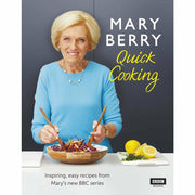 Mary Berry's Quick Cooking 2-book collection set, hardcover cookbooks by Mary Berry and Tom Kerridge, featuring colorful recipe pages.