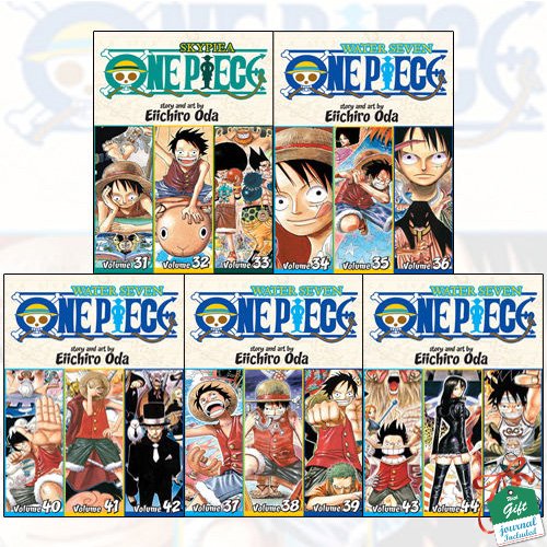 One Piece (3-in-1 Edition) Volume 11-15 Collection 5 Books Set With Gift  Journal