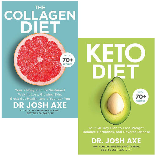 The Collagen Diet: A 28-Day Plan for Sustained Weight Loss, Glowing Skin By Dr Josh Axe 2 Books Collection Set - The Book Bundle