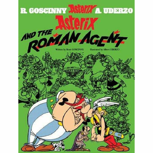 Asterix Omnibus Series Collection of five paperback books by René Goscinny, featuring colorful covers in a set by Orion.