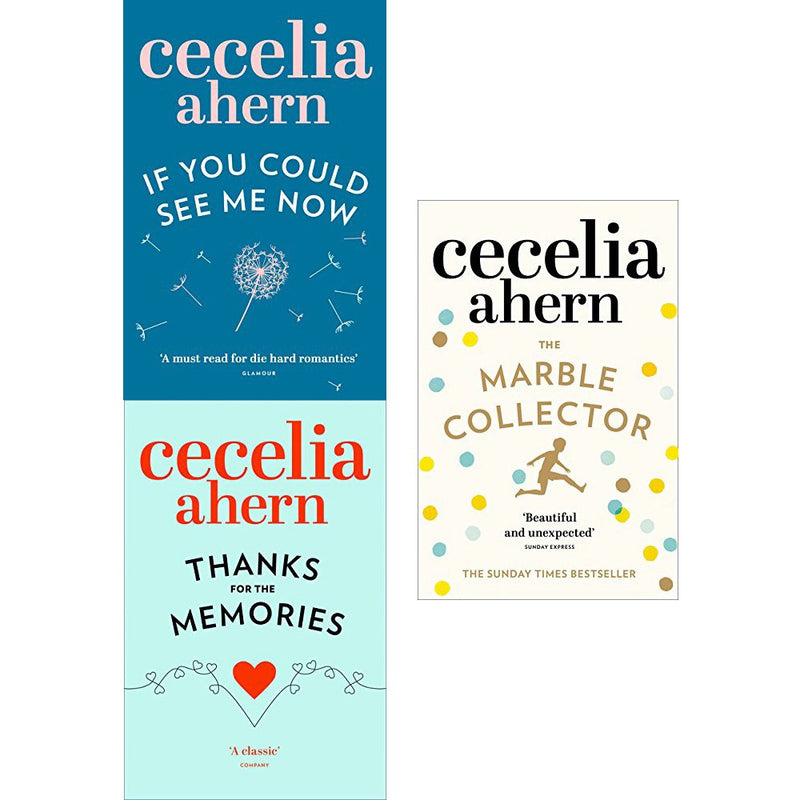 Cecelia ahern series 3 : 3 books collection set pack (if you could see me now, thanks for the memories, the marble collector) - The Book Bundle