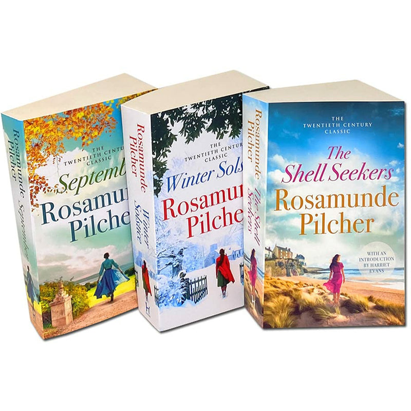 Rosamunde Pilcher Collection 3 Book set, September ,Winter Solstice ,The Shell Seekers - The Book Bundle