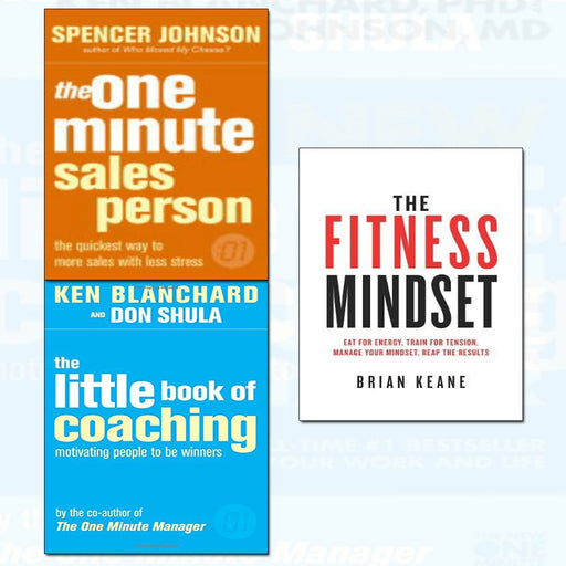 fitness mindset,the little book of coaching and one minute salesperson 3 books collection set - The Book Bundle