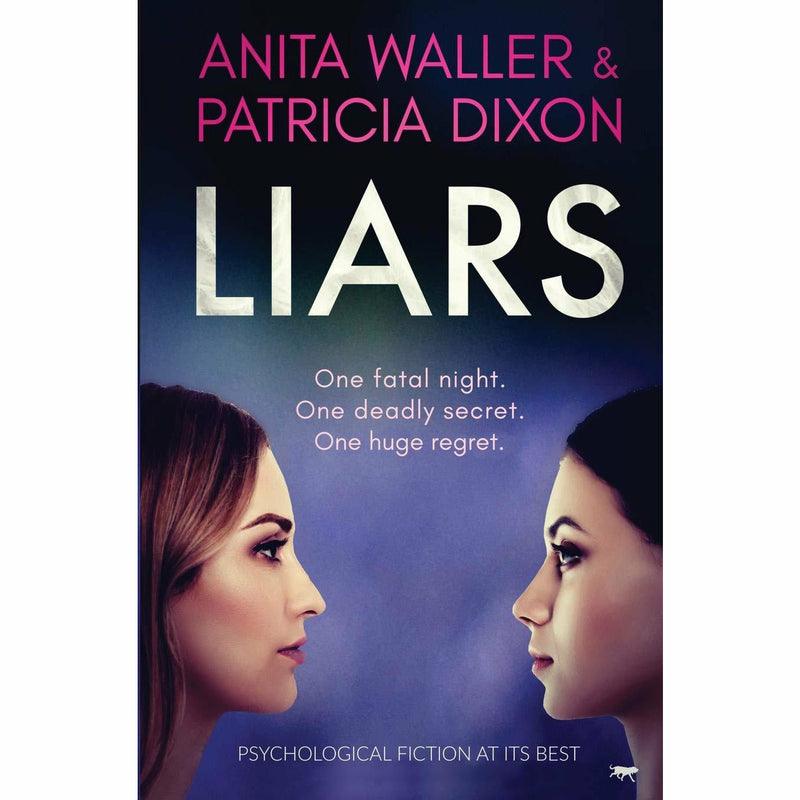 Paperback of "Liars" by Anita Waller, a psychological fiction novel published by Bloodhound Books, featuring a dark, compelling cover.
