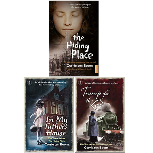 Corrie Ten Boom 3 Books Collection Set (The Hiding Place, In My Father's House, Tramp for the Lord) - The Book Bundle