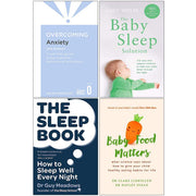 Set of four paperback non-fiction books on anxiety and sleep solutions by Mark Freeston, including Overcoming Anxiety and The Sleep Book.