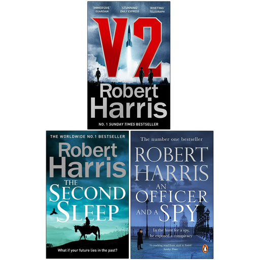 Robert Harris Collection 3 Books Set (V2, The Second Sleep, An Officer and a Spy) - The Book Bundle