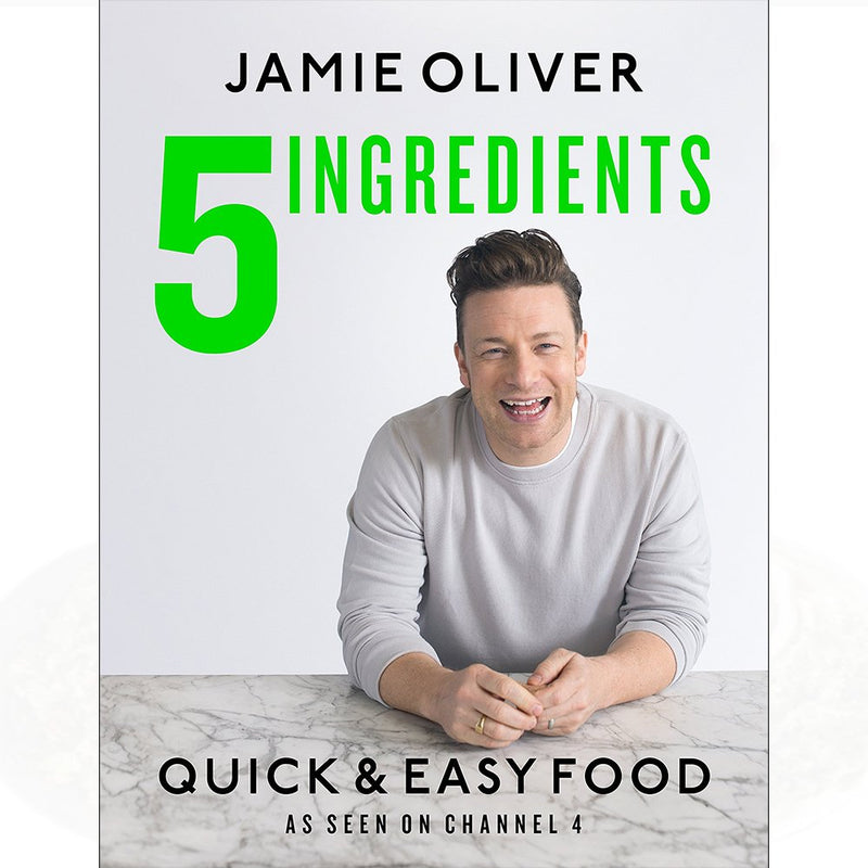 Set of three books on quick, healthy recipes for longevity by Iota Publishing, featuring tips from Jamie Oliver and Sarah Rainey.