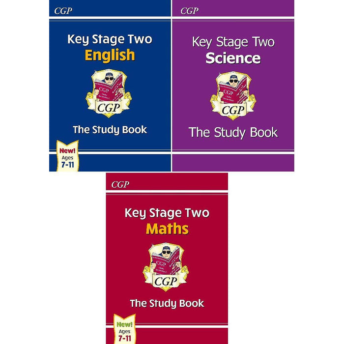 Key Stage Two The Study Book 3 Books Bundles Collection Set- KS2 Maths Study Book,KS2 Science Study Book,Key Stage 2 English The Study Book - The Book Bundle