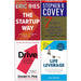 The Startup Way, 7 Habits of Highly Effective People, Drive Daniel Pink, Life Leverage 4 Books Collection Set - The Book Bundle