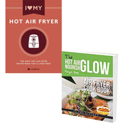 Two paperback cookbooks by Allison Waggoner featuring air fryer recipes, published by Bell & Mackenzie Publishing.