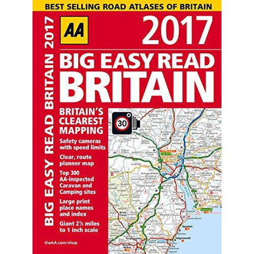 AA Big Easy Read Britain 2017 (AA Road Atlas) (Big Easy Read Guides) - The Book Bundle