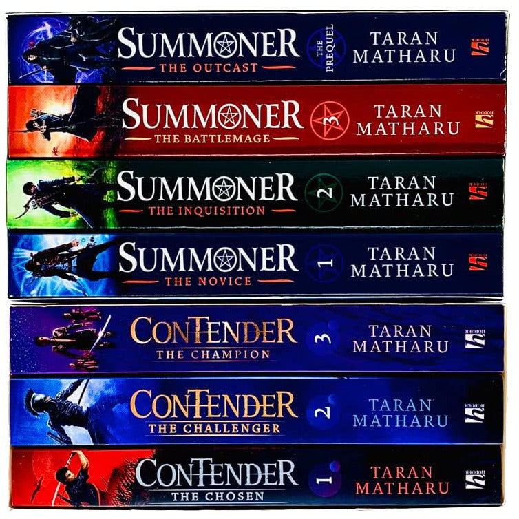 Taran Matharu 7 Books Summoner & Contender Series Collection Set - The Book Bundle